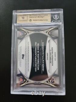 2015 Finest Patch Auto Refractors Jersey Logo SHIELD 1/1 Sean Mannion BGS 9.5 RC