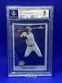 2015 Leaf 25th Clear Autographs Blue Ink Aaron Judge Auto #d 15/25-Yankees