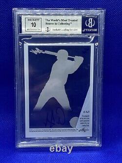 2015 Leaf 25th Clear Autographs Blue Ink Aaron Judge Auto #d 15/25-Yankees