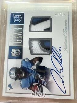 2015 National Treasures Ameer Abdullah Rookie Gear Auto Dual Patch 17/49 Bgs 9.5