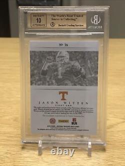 2015 National Treasures SILVER #ED/ 25 Jason Witten AUTO BGS 10 PRISTINE Signed