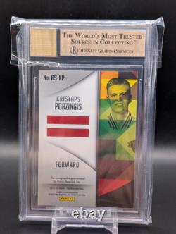2015 Panini Prizm #8 Rookie Autograph Kristaps Porzingis RC BGS 9.5 Auto 10