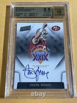 2015 Panini Super Bowl Signatures Steve Young Auto Autograph BGS 9.5/10 49ers