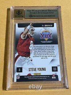 2015 Panini Super Bowl Signatures Steve Young Auto Autograph BGS 9.5/10 49ers