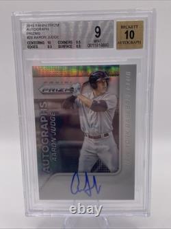 2015 Prizm AARON JUDGE auto BGS 9 PRISTINE AUTOGRAPH 2013 Bowman RC