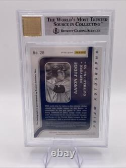 2015 Prizm AARON JUDGE auto BGS 9 PRISTINE AUTOGRAPH 2013 Bowman RC