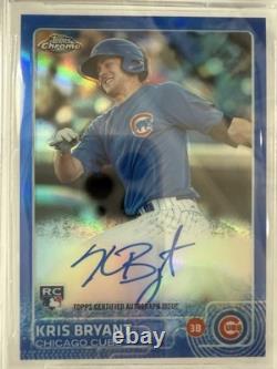 2015 Topps Chrome Kris Bryant Blue Refractor RC Auto 106/150 BGS 9.5/10