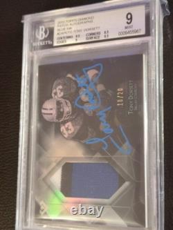 2015 Topps Diamond Autograph Tony Dorsett Jersey /20 BGS 9 Mint With Gem 10 Auto