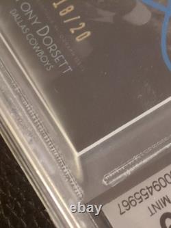 2015 Topps Diamond Autograph Tony Dorsett Jersey /20 BGS 9 Mint With Gem 10 Auto