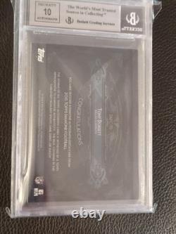 2015 Topps Diamond Autograph Tony Dorsett Jersey /20 BGS 9 Mint With Gem 10 Auto