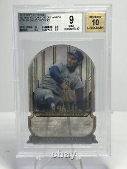 2015 Topps Tribute Sandy Koufax To the Victors Autograph /30 SSP BGS 9 AUTO 10