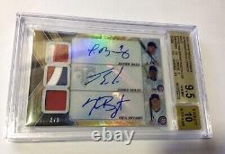 2015 Topps Triple Threads Autograph Relic Combos WS Cubs BGS 9.5/10
