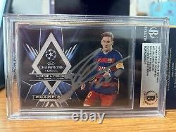 2015 Topps UCL Showcase #CPLM Lionel Messi Signed on-Card Auto BGS Authentic