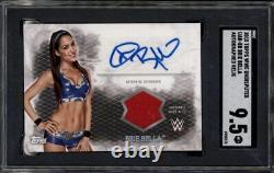 2015 Topps WWE Undisputed Autograph Relic Brie Bella Auto BGS 9.5