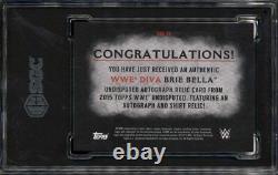 2015 Topps WWE Undisputed Autograph Relic Brie Bella Auto BGS 9.5