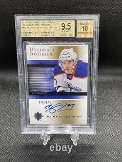 2015 UD Ultimate Connor McDavid Autograph Auto Rookie Card RC BGS 9.5 /175