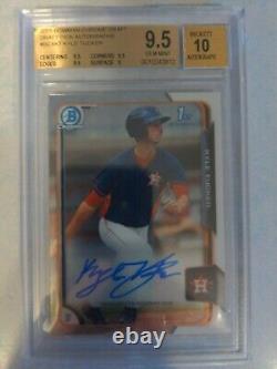 2015 bowman crome draft draft pick autographs graded bgs 9.5, Beckett 10 auto
