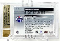 2016-17 UD Premier #PSCM Connor McDavid Signatures AUTO BGS 9.5 GEM 10