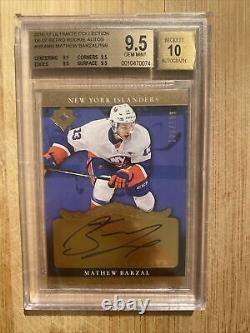 2016-17 UD Ultimate Collection Mathew Barzal Ultimate Rookies AUTO /199 BGS 9.5