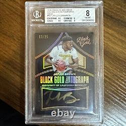 2016-2017 PANINI Black Gold JAYLEN BROWN ROOKIE ON CARD AUTO #/25