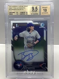 2016 BOWMAN CHROME DRAFT 1st BOWMAN DRAFT PICK AUTOGRAPHS BGS 9.5 AUTO 10