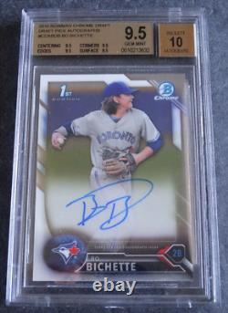 2016 Bowman Chrome Draft Auto Autograph Bo Bichette 9.5 BGS Beckett RC Card
