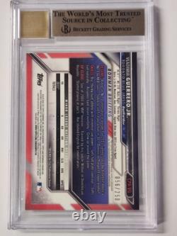 2016 Bowman Chrome Prospect Vladimir Guerrero Jr Purple /250 Bgs 9.5 Auto 10