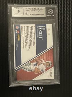 2016 Dak Prescott RPA /199 Rookies Auto RC Phoenix Player-used Cowboys BGS 9