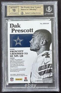 2016 Dak Prescott Rookie Dual Swatch Signatures /10 BGS 9.5 Auto 10