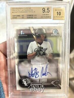 2016 Fernando Tatis Jr. RC Bowman Chrome 1st Auto BGS 9.5/10 GEM MINT RC