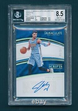 2016 Immaculate Scripts Gold Rookie Autograph Jamal Murray RC Auto /10 BGS 8.5/9