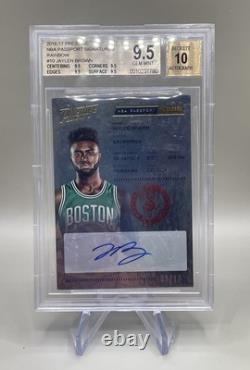 2016 Panini Prestige Jaylen Brown Rookie Auto Rainbow Passport /10 BGS 9.5 Pop 2