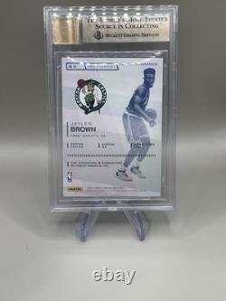 2016 Panini Prestige Jaylen Brown Rookie Auto Rainbow Passport /10 BGS 9.5 Pop 2