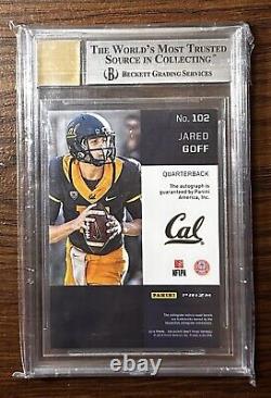 2016 Prizm Draft JARED GOFF Rookie Auto RED SP Autograph RC BGS 9 AUT0 10