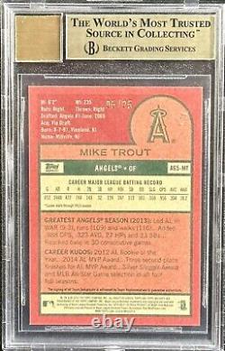 2016 Topps Archives MIKE TROUT Auto /25 BGS 9.5 Autograph 10 65th RC RED Back