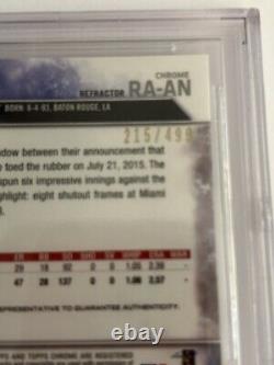 2016 Topps Chrome Rookie Autographs Refractor Aaron Nola BGS 10 Pristine 10 Auto