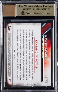 2016 Topps First Pitch #FP14 Hayley Atwell Signed BGS 9.5 BAS 10 Auto Witnessed