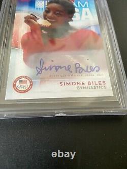 2016 Topps Simone Biles Olympics Rookie Auto Bgs 10 Autograph Rc Pop 1 Grail