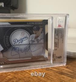 2016 Topps Strata Signatures Clayton Kershaw GOLD Parallel #25/25 BGS 9/10 Auto