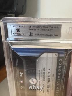2016 Topps Strata Signatures Clayton Kershaw GOLD Parallel #25/25 BGS 9/10 Auto