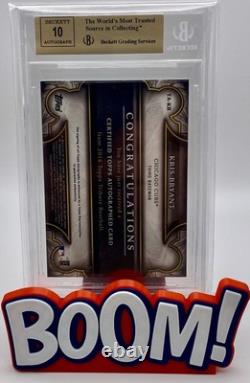 2016 Topps Tribute Auto Red Kris Bryant /5 BGS 9.5 The Year The Cubs Won The