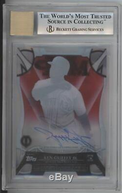 2016 Topps Tribute Ken Griffey Jr. MVP Accolades Red Auto Autograph /5 BGS 9