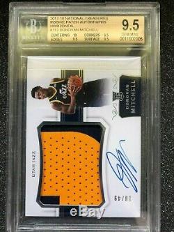 2017-18 National Treasures Donovan Mitchell RPA Rookie Auto BGS 9.5 10 HIGH SUBS
