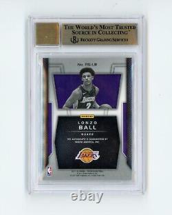 2017-18 Panini Prizm Lonzo Ball Rookie Signatures Auto BGS 9.5/10 Lakers