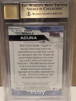 2017 Bowman Best REFRACTOR AUTO Ronald Acuna Jr. #B17-RA BGS 9.5/10
