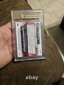 2017 Bowman Chrome Draft Charlie Barnes Red Wave Refractor Auto #/5 BGS 9.5