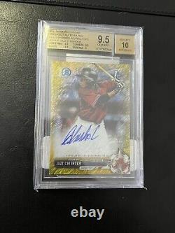 2017 Bowman Chrome Jazz Chisholm Gold Shimmer Refractor Auto #/50 BGS 9.5/10