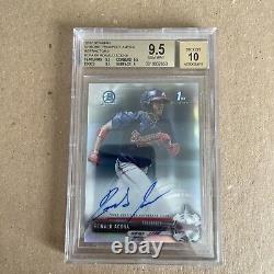 2017 Bowman Chrome Refractor Ronald Acuna RC Rookie 498/499 BGS 9.5 with 10 AUTO