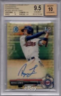 2017 Bowman Chrome Royce Lewis Rookie Superfractor 1/1 Bgs 9.5 Auto Holy Grail