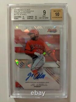 2017 Bowman's Best Atomic Refractor /25 Jo Adell Autograph Auto RC BGS 9 RC